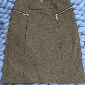 Michael Kors Gray Pencil Skirt
